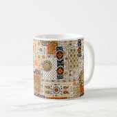 Mug Motif numérique abstrait ethnique transparent (Devant droit)