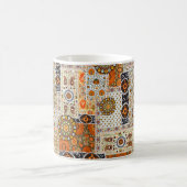 Mug Motif numérique abstrait ethnique transparent (Centre)