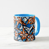 Mug Motif numérique géométrique abstrait moderne 50 (Devant droit)