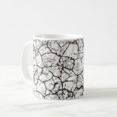 Mug Motif numérique marbre fissuré (Devant gauche)