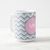 Mug Motif Ocean Mist Chevron (Devant gauche)