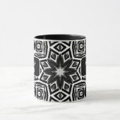 Mug Motif octogone noir et blanc (Centre)