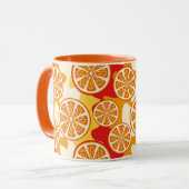 Mug Motif orange (Devant gauche)