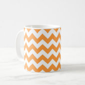 Mug Motif orange de Chevron (Devant gauche)