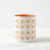 Mug Motif orange d'illustration de hibou (Centre)