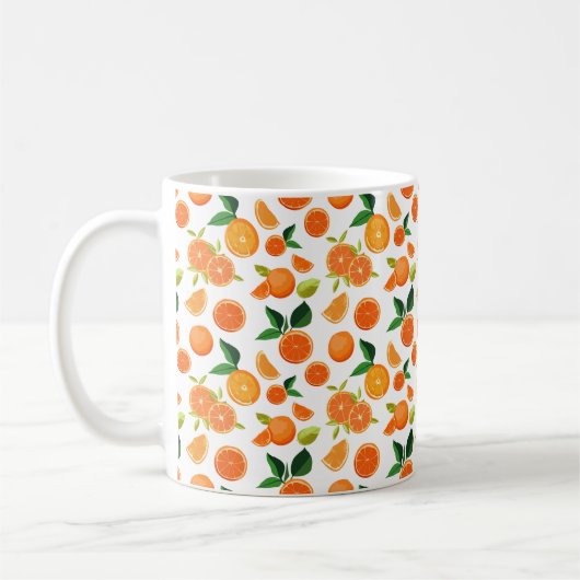 Mug Motif Oranges (Gauche)