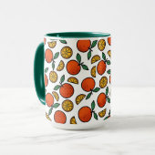 Mug Motif Oranges Colorées (Devant gauche)