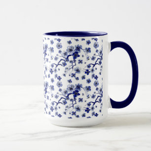Mug Motif oriental de branche de Sakura