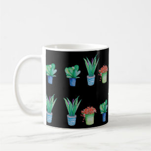 Mug Motif original plante aquarelle 1 café