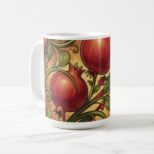 Mug Motif ornemental de grenade Art Nouveau