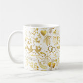 Mug motif ornementaux mariages en or 02 (Gauche)