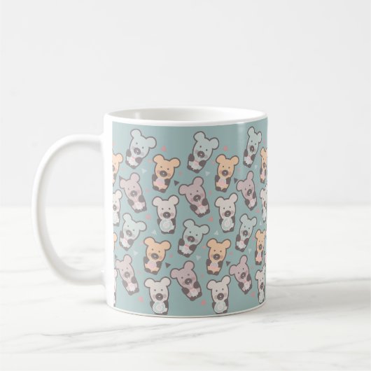 Mug Motif Ours et Donuts pour Enfants (Gauche)