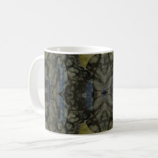 Mug Motif Oval Banded Agate Gemstone Four Part (Devant gauche)