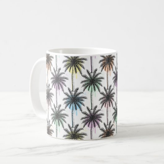 Mug Motif Paint Drop Palm Tree (Devant gauche)