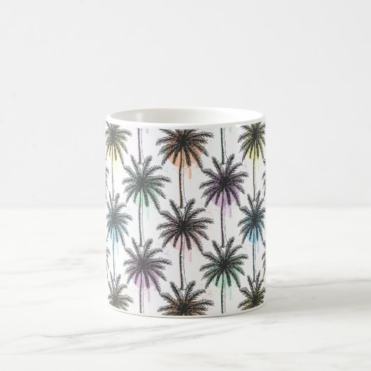 Mug Motif Paint Drop Palm Tree (Centre)
