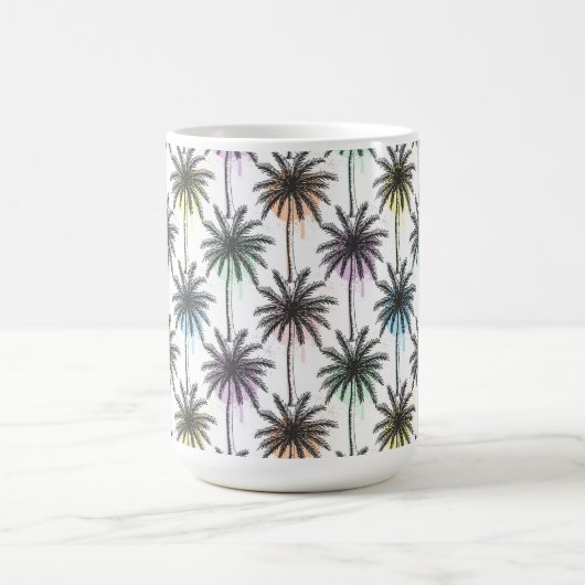 Mug Motif Paint Drop Palm Tree (Centre)