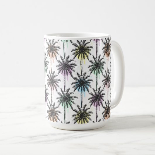 Mug Motif Paint Drop Palm Tree (Devant droit)