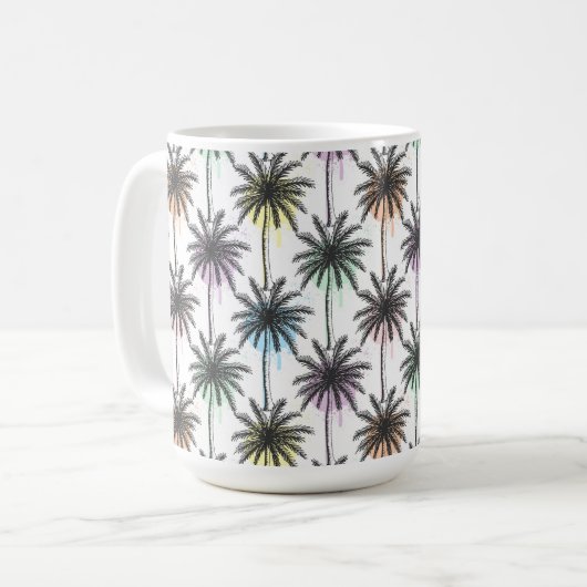 Mug Motif Paint Drop Palm Tree (Devant gauche)