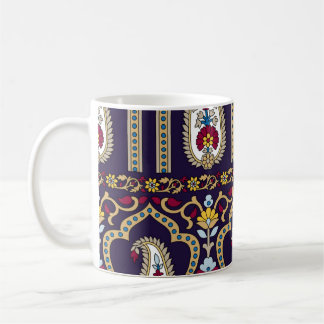 Mug Motif paisible traditionnel géométrique avec bordu