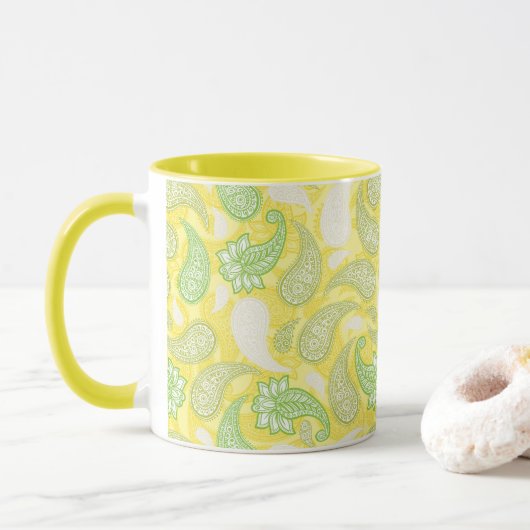 Mug Motif Paisley (Avec donut)