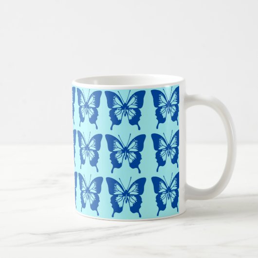 Mug Motif papillon bleu (Droite)