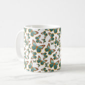 Mug Motif papillon bleu dégradé (Devant gauche)