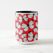 Mug Motif papillon de chou sur rouge (Centre)