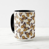 Mug Motif papillon de femme peinte (Devant gauche)