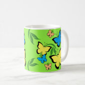 Mug Motif papillon de printemps (Devant droit)
