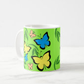 Mug Motif papillon de printemps (Devant gauche)