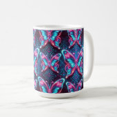 Mug Motif papillon néon (Devant droit)