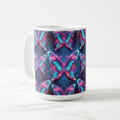 Mug Motif papillon néon (Devant gauche)