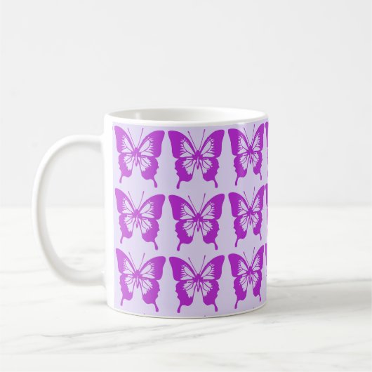 Mug Motif papillon pourpre (Gauche)