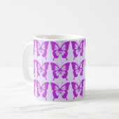 Mug Motif papillon pourpre (Devant gauche)