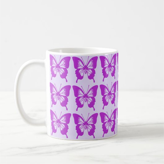 Mug Motif papillon pourpre (Gauche)