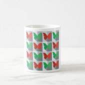 Mug Motif papillon rouge et vert (Centre)