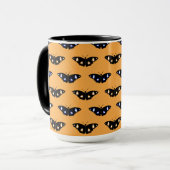 Mug Motif papillon sur arrière - plan orange (Devant gauche)