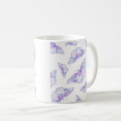 Mug Motif papillon violet aquarelle (Devant droit)
