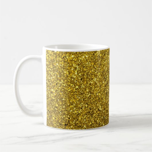 Mug Motif Parties scintillant or (Gauche)