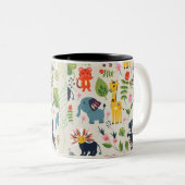 Mug Motif Pastel Jungle Animal (Devant droit)
