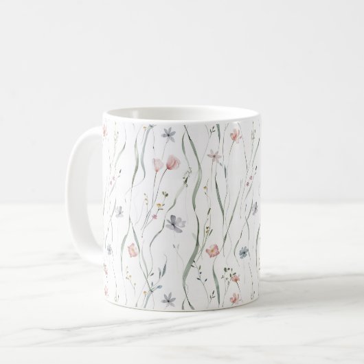Mug Motif Pastel Tiny Spring Flowers (Devant gauche)