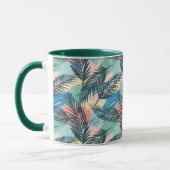 Mug Motif Pastel Tropical Leaf (Gauche)