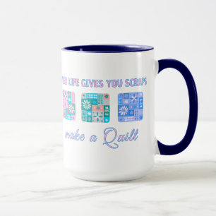 Mug Motif patchwork floral mignon dans des couleurs po