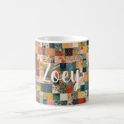 Mug Motif Patchwork Personnalisable (Centre)