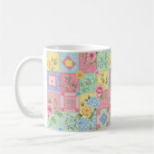 Mug Motif Patchwork Rose Romantique (Gauche)