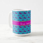 Mug Motif Peacock et Magenta Paisley (Devant gauche)