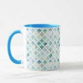 Mug Motif peint à la main de turquoise (Gauche)
