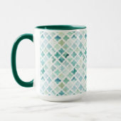 Mug Motif peint à la main de turquoise (Gauche)