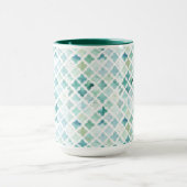 Mug Motif peint à la main de turquoise (Centre)