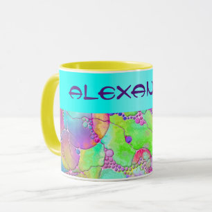 Mug Motif Peint À La Main Et Numériquement Art 41